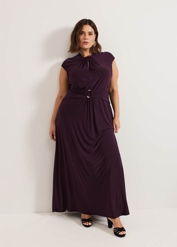 Phase Eight Tolly Burgundy Dress Burgundy Canada | DABGEQ-580